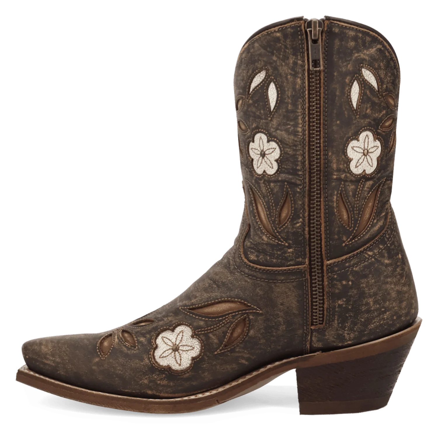 WILD PETAL LEATHER BOOTIE - Image 3