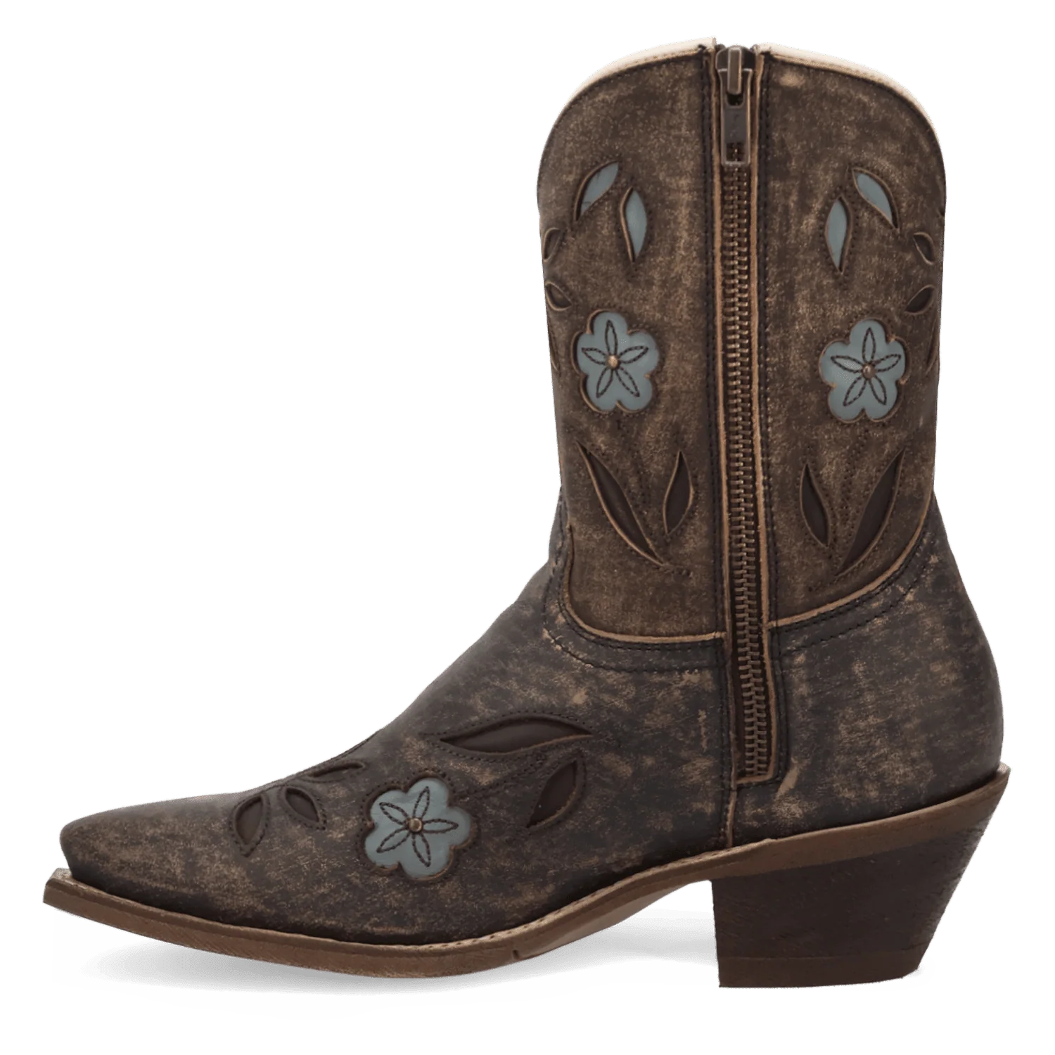 WILD PETAL LEATHER BOOTIE - Image 3