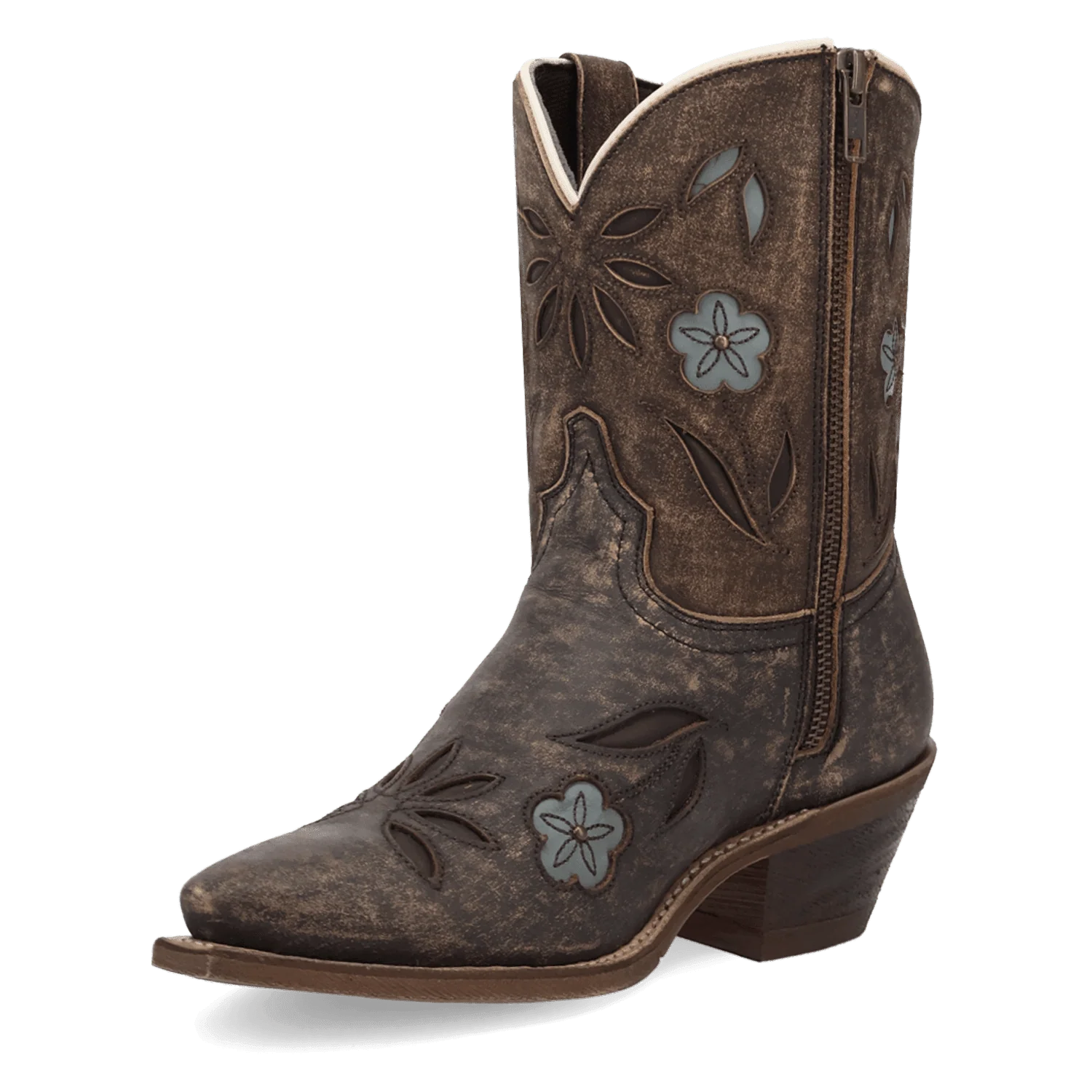 WILD PETAL LEATHER BOOTIE - Image 8